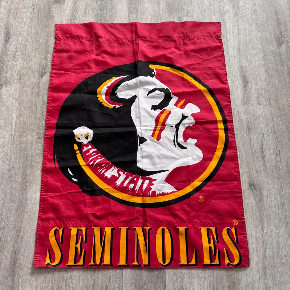 Florida State Seminoles FSU NCAA House Flag Banner Chief Osceola Garnet 28x44